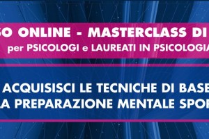 CORSO ONLINE MASTERCLASS PER PSICOLOGI DELLO SPORT E LAUREATI IN PSICOLOGIA